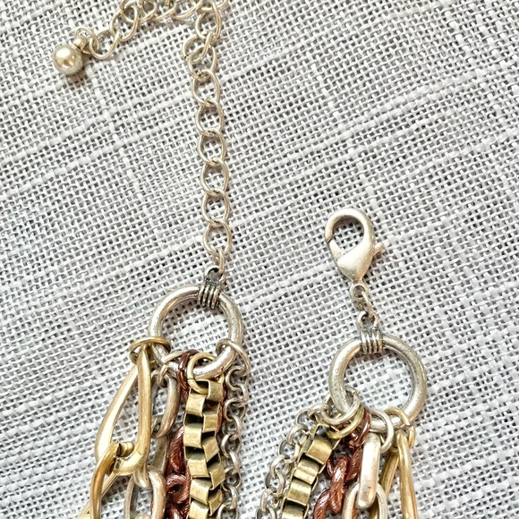 Layered Multicolor Chain Necklace - Picture 5 of 6